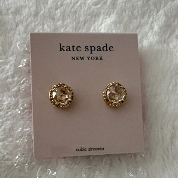 Kate Spade Gold Sparkle Earrings - Picture 1 of 2